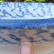 Antique Blue Spongeware Stoneware Spitoon Cuspidor Yellowware Primitive Other photo 10