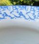 Antique Blue Spongeware Stoneware Spitoon Cuspidor Yellowware Primitive Other photo 5