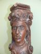 19thc Oak Carved Male Figurehead Corbel Other photo 4