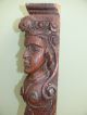 19thc Oak Carved Male Figurehead Corbel Other photo 6