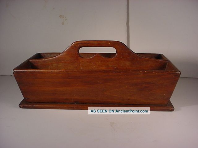 Antique Knife Box/carrier - Patina And Form - Folk Utilitarian Boxes photo