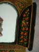 Papier Mache And Wood Mirror,  Very Detailed Work,  Iran (persia),  Miniature Work Mirrors photo 1