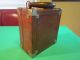 Antique Leather Over Wood Instrument Case / Box Boxes photo 10