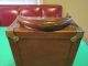 Antique Leather Over Wood Instrument Case / Box Boxes photo 11