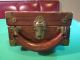 Antique Leather Over Wood Instrument Case / Box Boxes photo 2