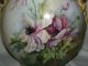 Ant A&c J Pouyat Limoges Pillow Mantle Vase Dragon Handles Handpainted Flowers Vases photo 2
