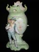 Anitque Art Nouveau German Bisque Boy Or Young Man Figurine Figural Vase Figurines photo 2
