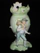 Anitque Art Nouveau German Bisque Boy Or Young Man Figurine Figural Vase Figurines photo 8