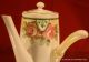 Nippon Single Serving Teapot Side Handle Gold Accents Black & Pink Roses Teapots & Tea Sets photo 1