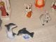 22 Figurines Porcelain Ceramic Handgemalt Japan Animals Children Pig Hallmarked Figurines photo 3