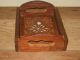 Vintage Asian Hand Carved With Inlaid Small Serving Tray & Five Inlaid Coasters Trays photo 2