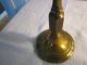 Antique Pair Of Brass Candlesticks,  Holds 3 Candles.  Ornate. Metalware photo 2