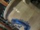 Old Salt Glaze Crock Stoneware With Blue Mark Primitives photo 2