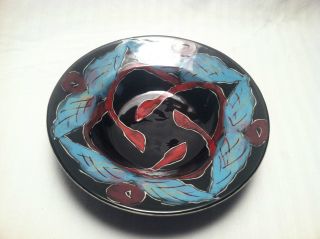 Hand Made,  Hand Painted Porcelain Bowl photo