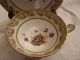 Stanley Bone China Teacup Violets,  Green And Gold Trim Cups & Saucers photo 2