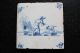 Two Dutch Delftware Tiles,  With A Shepherd And A Shepherdess Early 18th Century Tiles photo 2