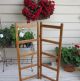 Antique Oak Wood Linen - Blanket - Quilt Rack Other photo 3