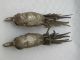 Antique Pair Of Pheasants Male & Female.  Lenght 12 Inches. . Metalware photo 5