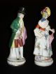 Antique German Porcelain Ernst Bohne Dresden Victorian Courting Couple Figurines Figurines photo 7