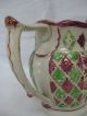 Embossed Pitcher,  Pink & Green Luster,  Mansion & Farmhouse/windmill Pattern Pitchers photo 10