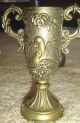 Three Vintage Brass Vases Made In Italy - Very Ornate Metalware photo 1