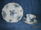 Flow Blue Large And Small Tureen With Lids,  One Soup Bowl And Misc. Tureens photo 1