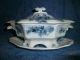 Flow Blue Large And Small Tureen With Lids,  One Soup Bowl And Misc. Tureens photo 2
