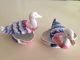 Kuznetsov Russian Porcelan Antique Covered Boxes Two Pices Ducks 19 Century Boxes photo 1