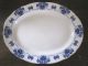 Antique Art Nouveau Tureen Lid Platter Penrose Keeling & Co.  England Blue White Tureens photo 4