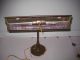 Antique Arts And Crafts Brass & Copper Executive Desk Lamp Light Lamps photo 2