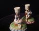 Victorian Porcelain Figural Pair Of Candle Holders Candle Holders photo 5