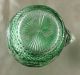 Great Vintage,  High Quality Green To Clear Cut Overlay Cruet Or Decanter Decanters photo 9