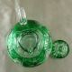 Great Vintage,  High Quality Green To Clear Cut Overlay Cruet Or Decanter Decanters photo 6