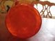 Gorgeous Retro Modern Deep Orange Hand Blown Glass Decanter Vase. Decanters photo 2