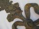 Vintage (antique?) Brass Floral Bow Wall Hanging Decor Metalware photo 1