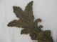 Vintage (antique?) Brass Floral Bow Wall Hanging Decor Metalware photo 3