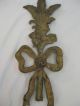 Vintage (antique?) Brass Floral Bow Wall Hanging Decor Metalware photo 4