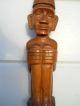 Indian Antique Wood Carved Figures Double Image Carved Figures photo 2