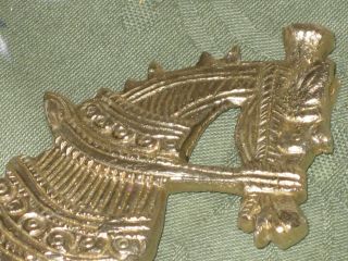 Antique Solid Brass Carousel Carnival Horse Grape Candle Cigar Clipper Snuffer photo