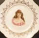 Antique Porcelain Portrait Plate Platter W/ Woman Gilt Trim Plates & Chargers photo 1