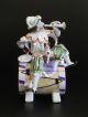 Antique German Conte & Boehme Cookie Jar Humidor Jester Porcelain Figure Figurines photo 1