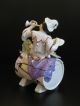 Antique German Conte & Boehme Cookie Jar Humidor Jester Porcelain Figure Figurines photo 3