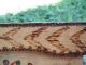 Antique Rare Wooden Jewelry Box Handmade Hand Painted Pokerwork Art 19th Century Boxes photo 10
