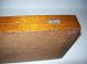 Gorgeous Antique Handmade Box Chest Mahogany Dovetailed Name Plate Silverware Boxes photo 2