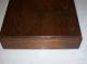 Gorgeous Antique Handmade Box Chest Mahogany Dovetailed Name Plate Silverware Boxes photo 3
