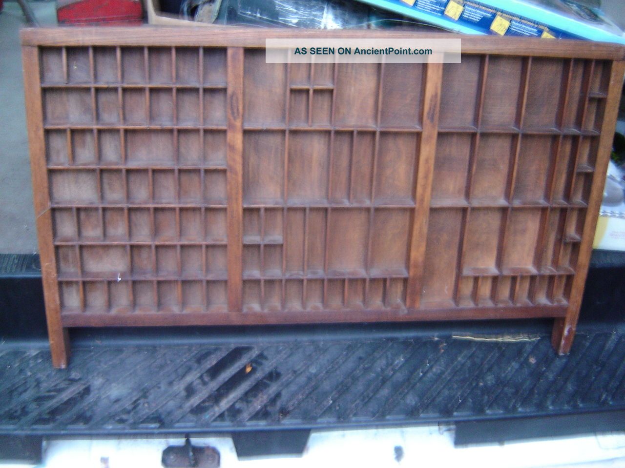 Vintage Wood Printers Tray=what Not Shelf= Other photo