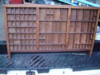Vintage Wood Printers Tray=what Not Shelf= photo
