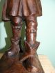 19thc Black Forest Oak Carved Male Figure Wearing Animal Skin Other photo 3