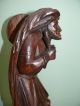 19thc Black Forest Oak Carved Male Figure Wearing Animal Skin Other photo 5