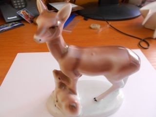Bulgaria Vintage Porcelain Deer / Hind Figurine photo